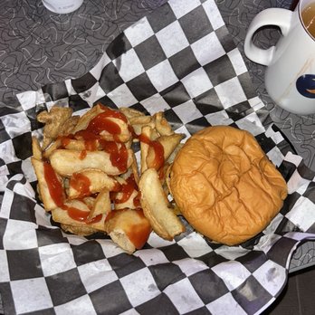 Bina’s - Bina's Burger with fries - Dive Bars Near Me - Minneapolis, Minnesota