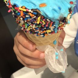 The melted ice cream cone we were served The melted ice cream cone we were served