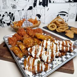 Crave Wings - Crave Wings - two pair platter with 3 wing flavours among 150+ flavour options