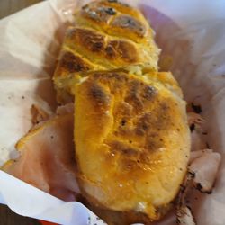 Gino's Pizza Inn - Canadian bacon and pineapple sandwich