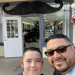 My son and I at OR Barbershop My son and I at OR Barbershop