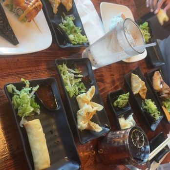 Sushi Hana - Pork Gyoza Veggie Spring Roll Crab Ragoon Shrimp Tempura Hand (D) BlackBerry Mule - Sushi Bars Near Me - Charlotte, North Carolina Sushi Hana - Pork Gyoza Veggie Spring Roll Crab Ragoon Shrimp Tempura Hand (D) BlackBerry Mule - Sushi Bars Near Me - Charlotte, North Carolina