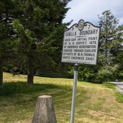 Qualla Boundary - Qualla Boundary Historical Marker, Maggie Valley