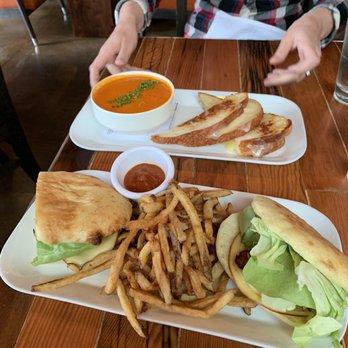 Pomegranate Bistro - BLTGA and grilled cheese with tomato soup - Breakfast & Brunch Near Me - Redmond, Washington