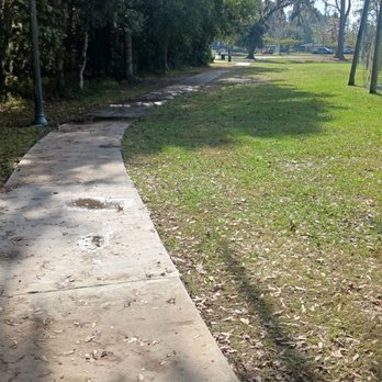 Bryan County Bark Park - Looking back towards the parking lot from halfway to the dog park - Dog Parks Near Me