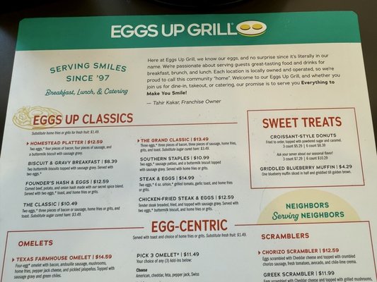 Menu photo 3 Eggs Up Grill Raleigh, NC