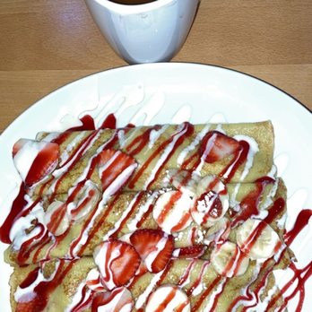 Meli’s Pancake House - Strawberry Banana Crepes - Breakfast & Brunch Near Me - Moline, Illinois Meli’s Pancake House - Strawberry Banana Crepes - Breakfast & Brunch Near Me - Moline, Illinois
