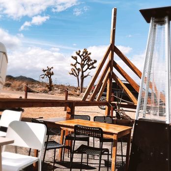 La Copine - Our view from the back patio - New American Near Me - Yucca Valley, California