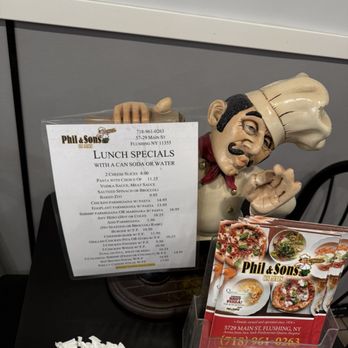 Phil & Sons Pizzeria & Restaurant - Menu 2/8/2026 - Pizza Near Me - Flushing, New York Phil & Sons Pizzeria & Restaurant - Menu 2/8/2026 - Pizza Near Me - Flushing, New York