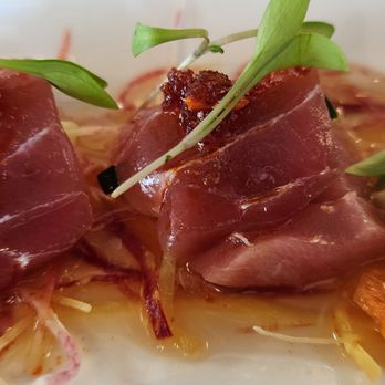 Trifecta - Chu toro maguro chili garlic - Sushi Bars Near Me - San Jose, California Trifecta - Chu toro maguro chili garlic - Sushi Bars Near Me - San Jose, California