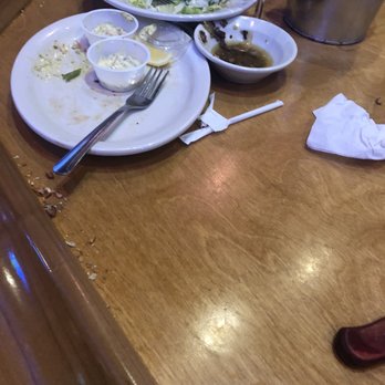 Texas Roadhouse - Dirty plates that were never cleaned off. - Steakhouses Near Me - Baton Rouge, Louisiana Texas Roadhouse - Dirty plates that were never cleaned off. - Steakhouses Near Me - Baton Rouge, Louisiana