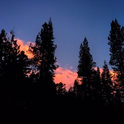 Lakes Basin Campground - Sunset from the campsite.