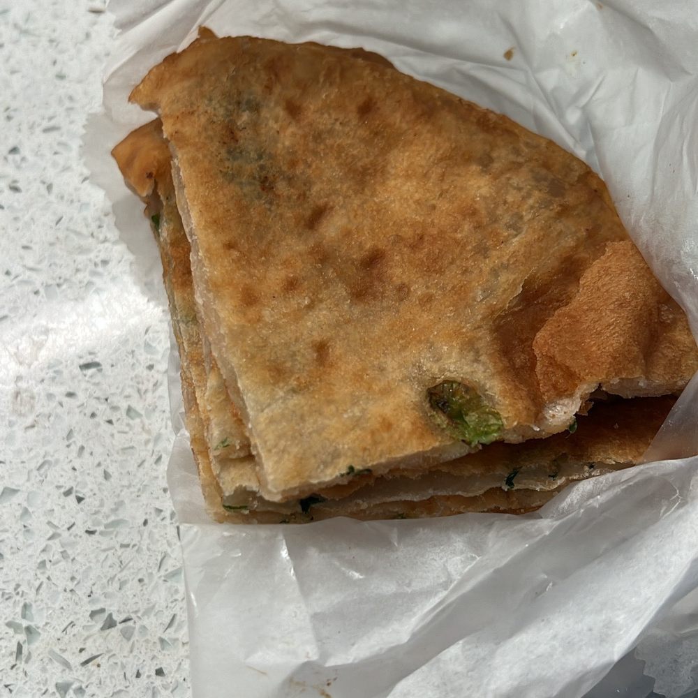 The Handpulled Noodle - Scallion pancake (5.5/10) Definitely not the best scallion pancakes I've had. It is exactly how you would expect it to be from the look - Noodles Near Me - New York, New York The Handpulled Noodle - Scallion pancake (5.5/10) Definitely not the best scallion pancakes I've had. It is exactly how you would expect it to be from the look - Noodles Near Me - New York, New York