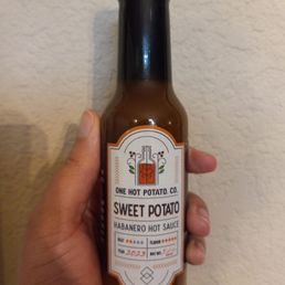 I haven't seen this before, and it's pretty good. A little warmer than I thought it'd be, but definitely a sauce for eggs or tacos.