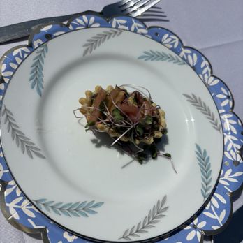 Gateway Farm - Florentine Tartlet - herb short crust, rainbow chard, garlic chive ricotta, pickled chard stem, red cabbage microgreen - Farms Near Me - Plymouth, Michigan Gateway Farm - Florentine Tartlet - herb short crust, rainbow chard, garlic chive ricotta, pickled chard stem, red cabbage microgreen - Farms Near Me - Plymouth, Michigan