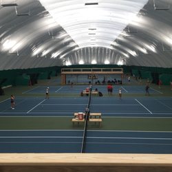 Bloomington Tennis Center - Beautiful viewing and playing inside the dome.