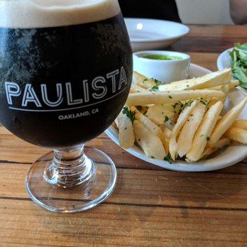 Paulista - Cafe latte beer was delicious and the fries were basic - Brazilian Near Me - Oakland, California Paulista - Cafe latte beer was delicious and the fries were basic - Brazilian Near Me - Oakland, California