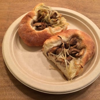 Breads Bakery - Union Square - Mushroom and onion Focaccia - Bakeries Near Me - New York, New York Breads Bakery - Union Square - Mushroom and onion Focaccia - Bakeries Near Me - New York, New York