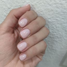 Gel manicure with diambuild (I believe that's what it's called)