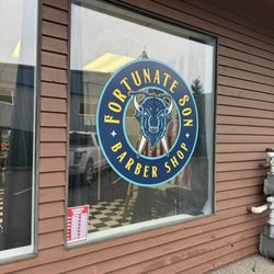 Fortunate Son Barber Shop - Signage