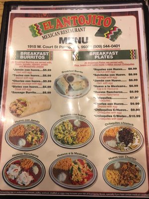 Menu photo 6 El Antojito Mexican Restaurant Pasco, WA Menu photo 6 El Antojito Mexican Restaurant Pasco, WA