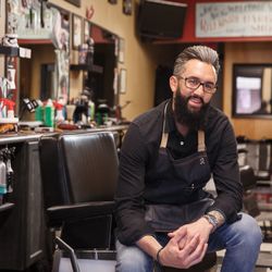 Miguel's Riverside Barber Shop - Miguel Velez III, owner and barber of Miguel's Riverside Barber Shop, Bristol, PA