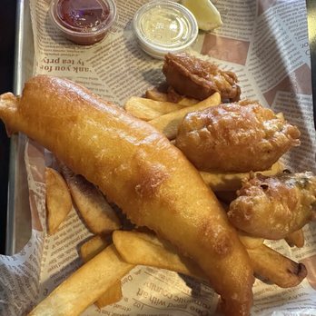 London Fish 'N Chips - 1 Pieces Fish, 3 Oysters and Chips Combo - Fish & Chips Near Me - Hayward, California London Fish 'N Chips - 1 Pieces Fish, 3 Oysters and Chips Combo - Fish & Chips Near Me - Hayward, California
