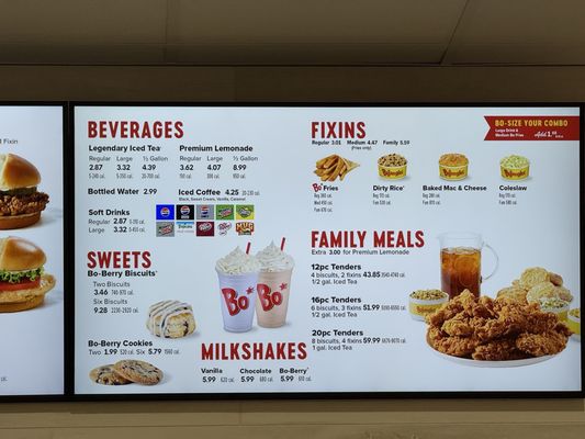 Menu photo 6 Bojangles Las Vegas, NV