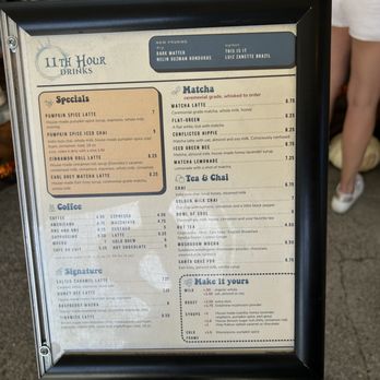 11th Hour Coffee - menu - Coffee & Tea Near Me - Santa Cruz, California