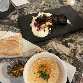 Pairings Bistro - Cream of Crab and Salmon appetizer - Tapas Bars Near Me - Bel Air, Maryland