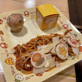 Toadstool Cafe - Spaghetti kids meal - Cafes Near Me - Universal City, California