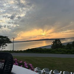 Sunset off the veranda at The Chart Room.