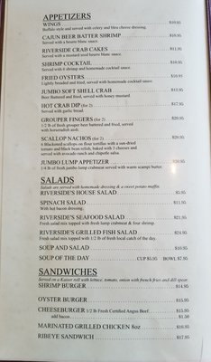 Menu photo 3 Riverside Steak & Seafood Swansboro, NC