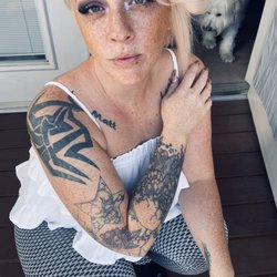Cut and color From level 4 brown to level 9 platinum blonde with pink toner