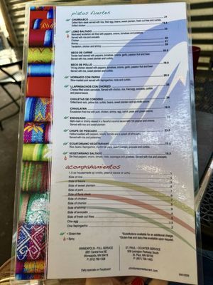 Menu photo 1 Chimborazo Minneapolis, MN Menu photo 1 Chimborazo Minneapolis, MN