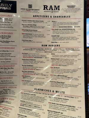 Menu photo 5 Ram Restaurant & Brewery Marysville, WA Menu photo 5 Ram Restaurant & Brewery Marysville, WA