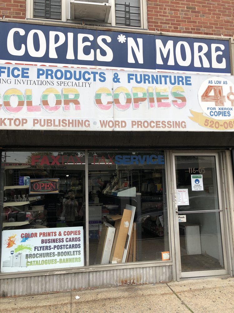 COPIES ‘N MORE 11605 Queens Blvd, Forest Hills, New York Printing