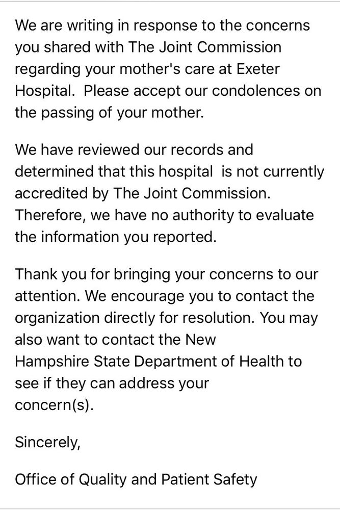 EXETER HOSPITAL Updated April 2024 7 Holland Way, Exeter, New