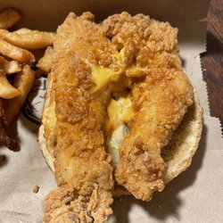 KFC - Two chicken strips they used in place of the chicken patty for the sandwich. Combo #12