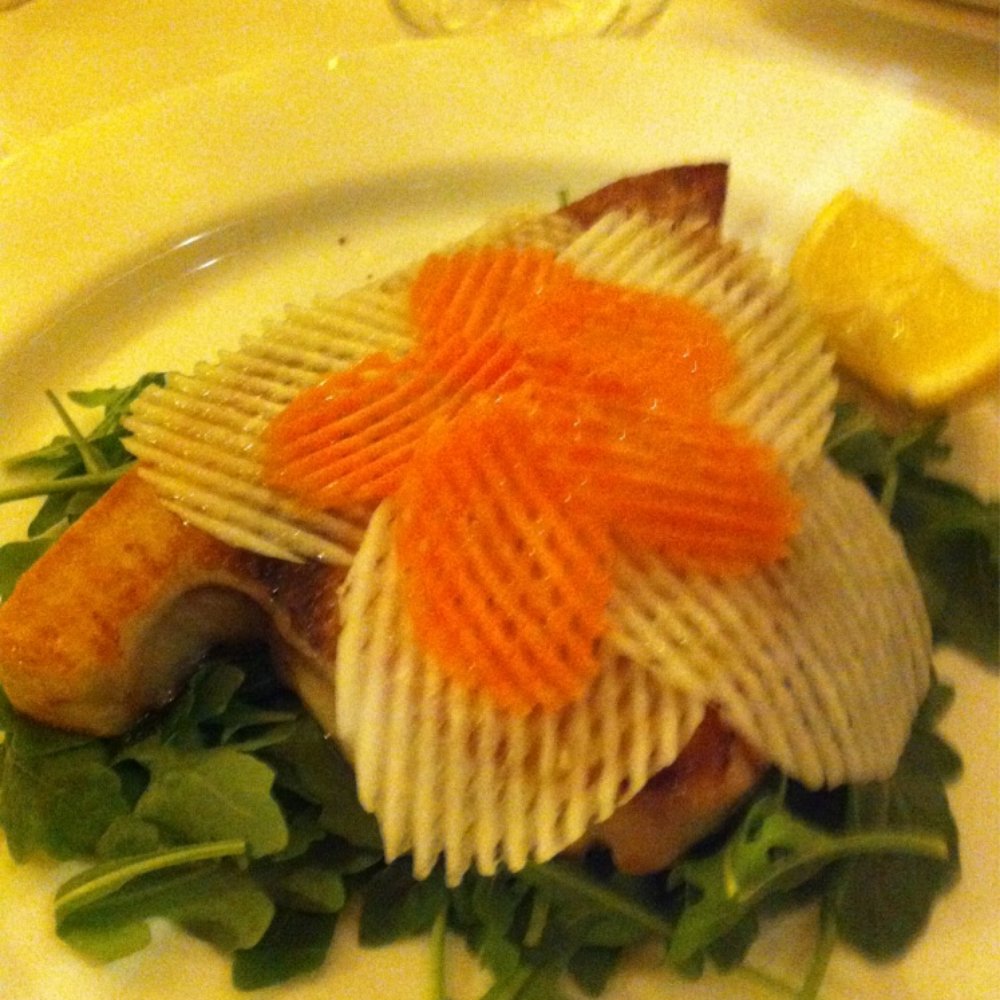 Da Giacomo - Swordfish over arugula salad. - Seafood Near Me - Milan, Michigan Da Giacomo - Swordfish over arugula salad. - Seafood Near Me - Milan, Michigan