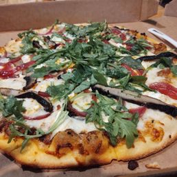 Artichoke Olive Mushroom Pizza