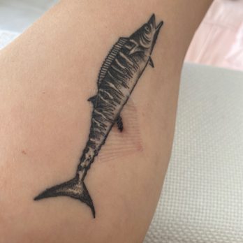Tattoo Blues - Supposed to be a plegic fish in the ocean called a wahoo but Lincoln screwed that up very bad service - Piercing Near Me - Fort Lauderdale, Florida Tattoo Blues - Supposed to be a plegic fish in the ocean called a wahoo but Lincoln screwed that up very bad service - Piercing Near Me - Fort Lauderdale, Florida
