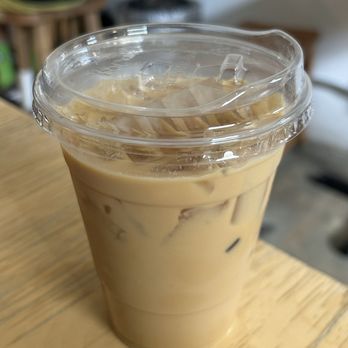 Constellation Coffee - Salted maple latte with oatmilk, asked for a little extra drizzle, sooo delicious! - Coffee & Tea Near Me - Los Angeles, California