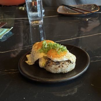Shokunin - Crispy rice balls with egg and green onion - Japanese Near Me - Calgary, Alberta