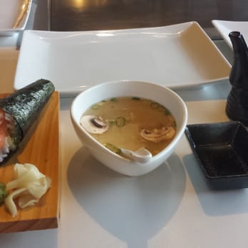 Tokio Table - Soup and salmon hand rolls while we waited~ - Sushi Bars Near Me - Portland, Oregon Tokio Table - Soup and salmon hand rolls while we waited~ - Sushi Bars Near Me - Portland, Oregon