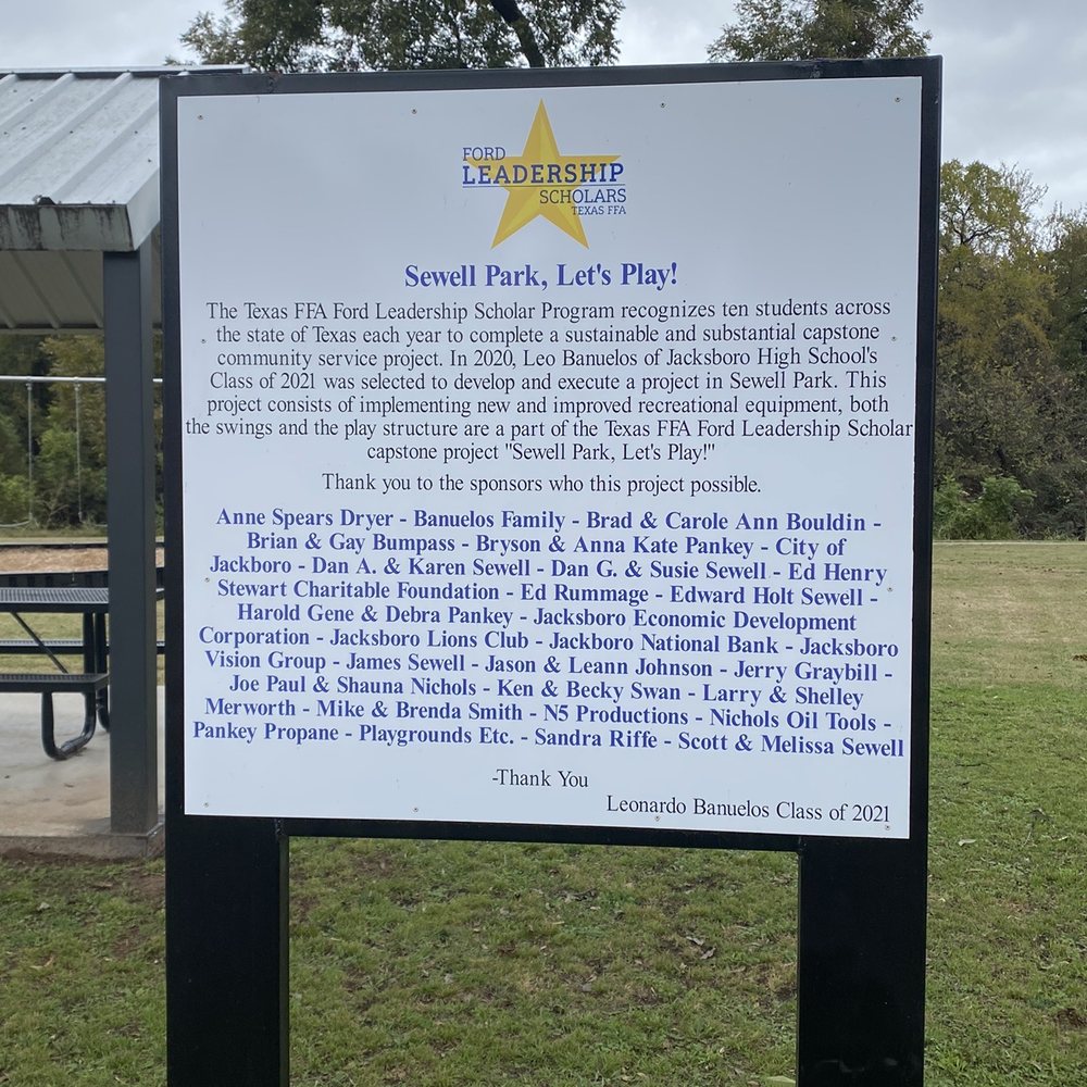 Sewell Park - An unexpected, lovely little playground - Parks Near Me - Jacksboro, Texas