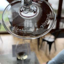 a glass of wine