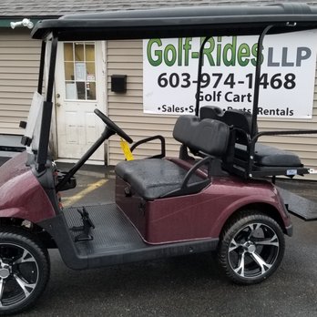 Golf-Rides - Dark Burgundy Gas,look like plum nuts,2014 refurbished - Golf Cart Dealers Near Me - Plaistow, New Hampshire