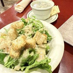 Soup of the day & Cesar salad