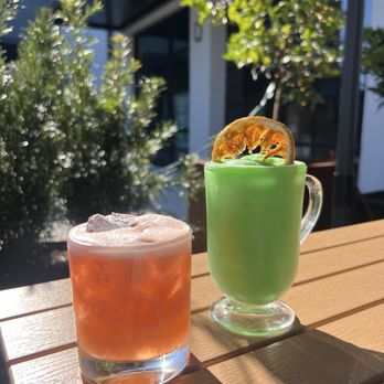 Garden Square - Strawberry Aperol Sour & Cocomotion - Cocktail Bars Near Me - Savannah, Georgia